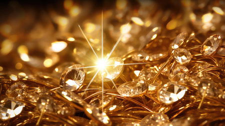 shimmer glow gold backgroundの素材