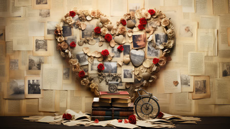 desire love heart backgroundの素材