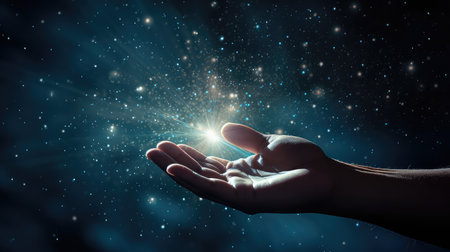 night shine stars backgroundの素材