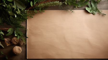 rustic paper table backgroundの素材