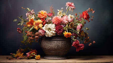 floral print organic backgroundの素材