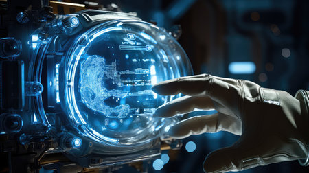 exploration space technology backgroundの素材