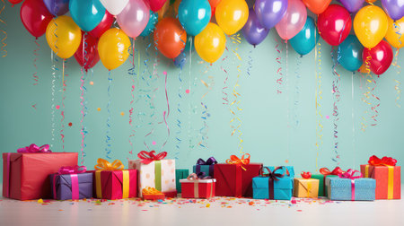 present gift party backgroundの素材