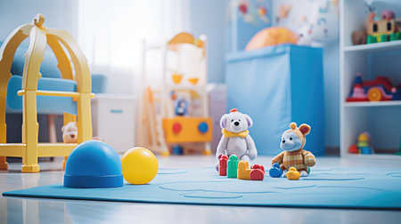 design blue floor backgroundの素材