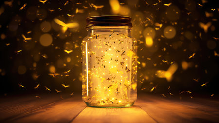 bright glow yellow backgroundの素材