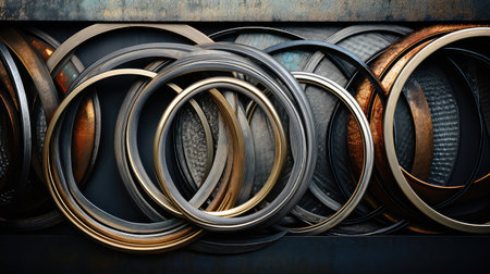 diamond ring round backgroundの素材