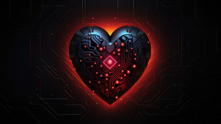 romantic design heart backgroundの素材