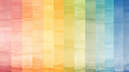 painting watercolor rainbow backgroundの素材