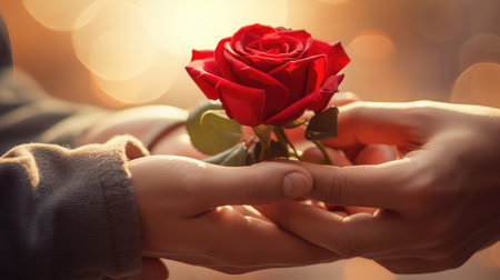 red romantic roses backgroundの素材