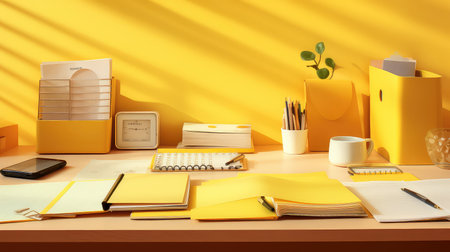 slide presentation yellow backgroundの素材