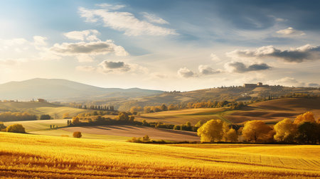 nature sun autumn backgroundの素材