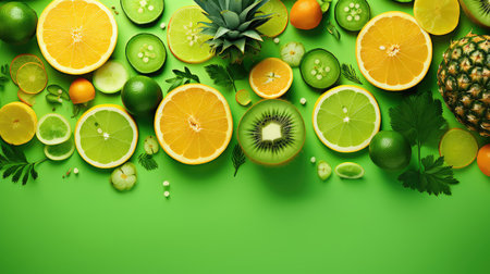 lime bright green backgroundの素材