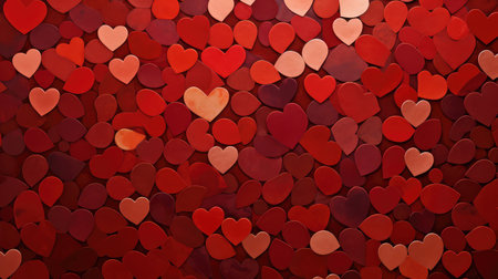 romance red heart backgroundの素材