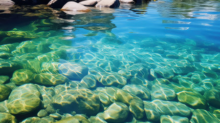 nature blue spring backgroundの素材