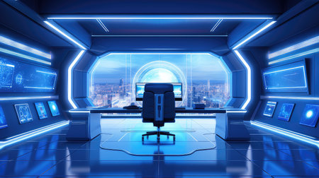 computer professional office backgroundの素材