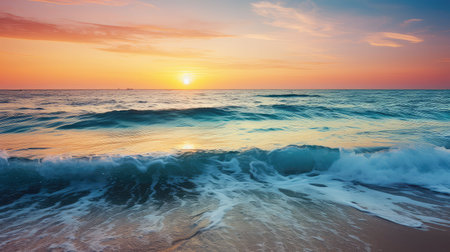 beach view ocean backgroundの素材