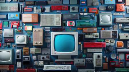 digital wallpaper tech backgroundの素材