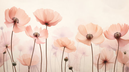 garden botanical flower backgroundの素材