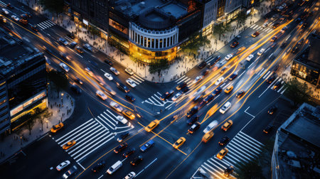 city traffic urban backgroundの素材