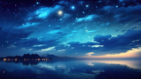 celestial space sky backgroundの素材