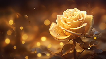 luxury golden roses backgroundの素材