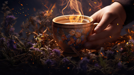 green print organic backgroundの素材