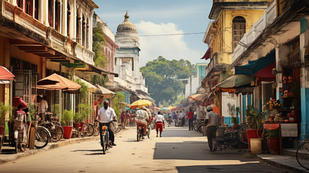 city urban road backgroundの素材