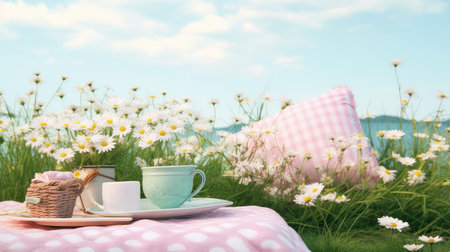 aesthetic scene pastel backgroundの素材
