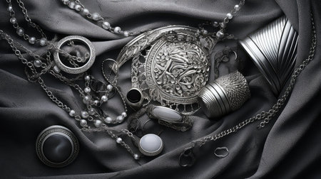 elegant gray fashion backgroundの素材