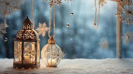 frost winter ornament backgroundの素材