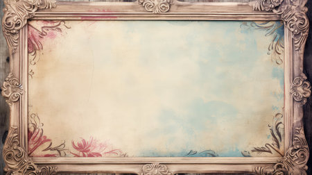 vintage frame grunge backgroundの素材
