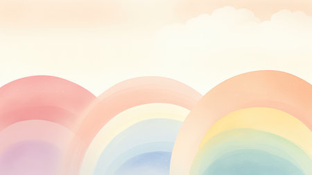 design minimal rainbow backgroundの素材