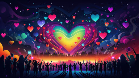 dance glow party backgroundの素材