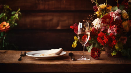 table desk restaurant backgroundの素材