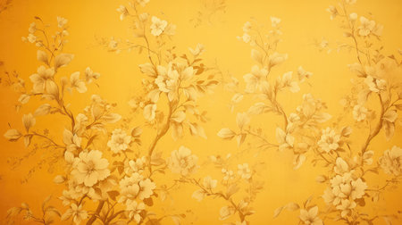 retro vintage yellow backgroundの素材