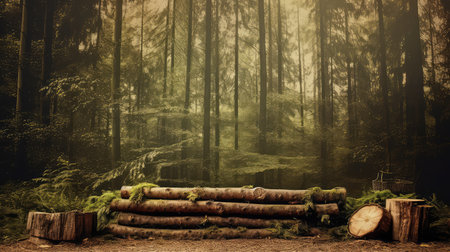 old wooden rustic backgroundの素材