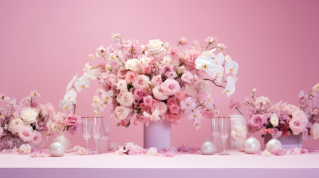 chic luxury pink backgroundの素材