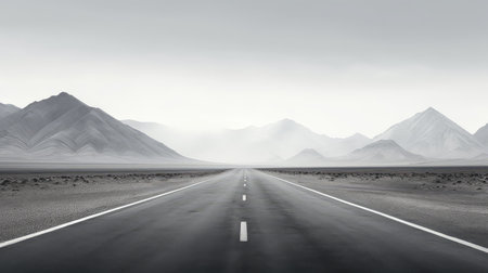 highway empty road backgroundの素材