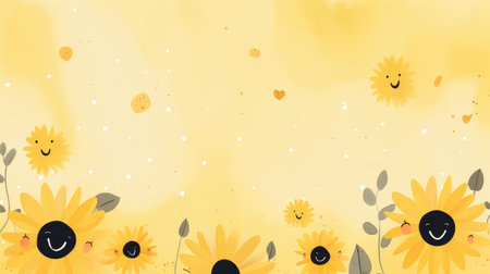 sunny wallpaper yellow backgroundの素材