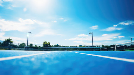 athletic blue sport backgroundの素材