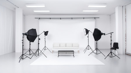 interior room white backgroundの素材