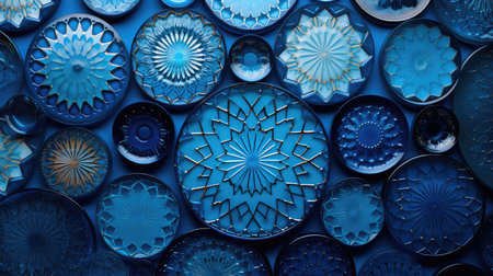 circle blue round backgroundの素材