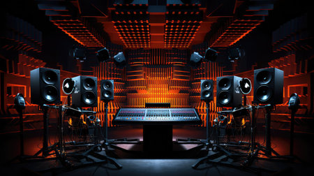 technology sound innovation backgroundの素材