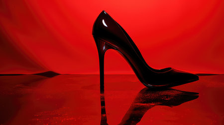 vibrant shiny red backgroundの素材