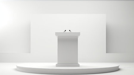 presentation clean podium backgroundの素材