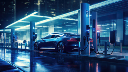 hydro energy tech backgroundの素材