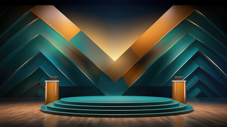design modern podium backgroundの素材