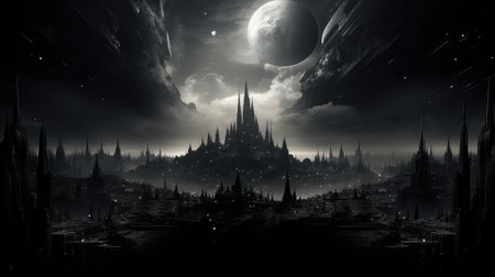 abstract fractal futuristic backgroundの素材