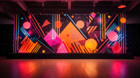 vintage bright retro backgroundの素材