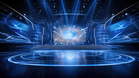 audience stage product backgroundの素材